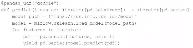 Databricks Certified machine learning associate exam demo question