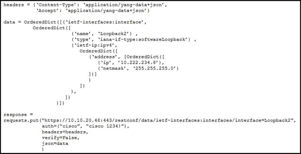 cisco 300-435 exam demo question