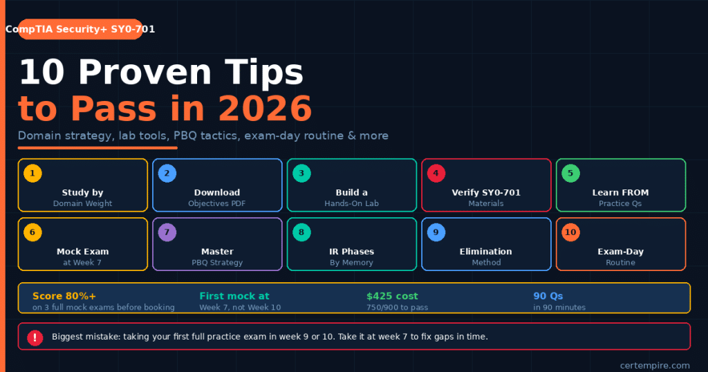 How to pass SY0-701 exam in 2026 with 10 proven tips