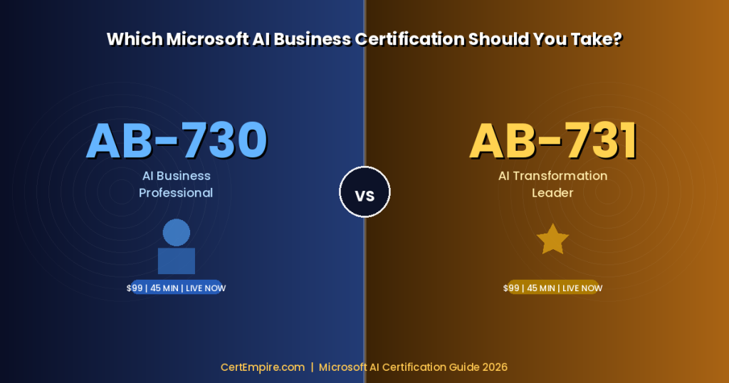 AB-730 vs AB-731: Which Microsoft AI Business Certification Should You Take?